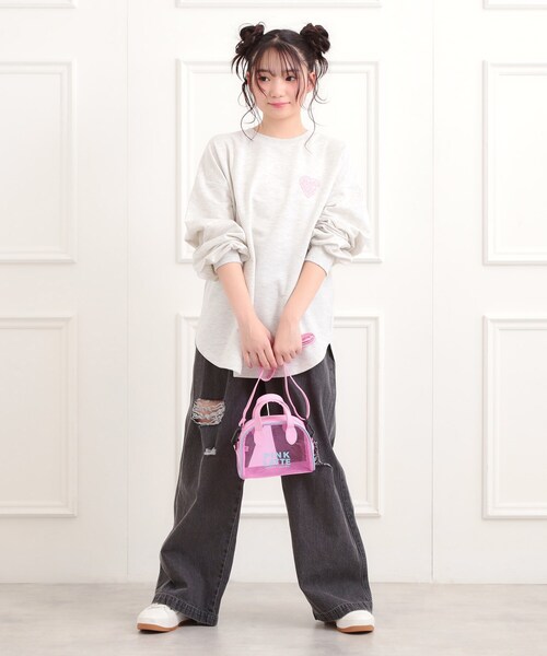 PINK-latte（ピンクラテ） ボストンバッグ PVCミニボストンバッグ