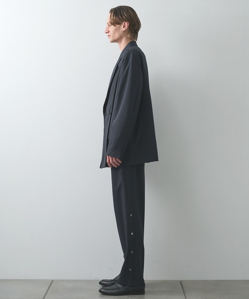 【美品】UJOH ショートスリーブ テーラードジャケット トロピカルウール 3 UJOH（ウジョー）の「STUDIOUS別注 SHORT SLEEVE JACKET（テーラード