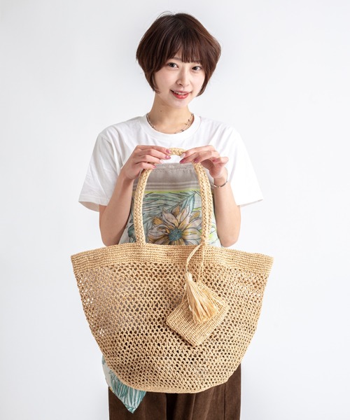 かごバッグ カゴバッグ 「LIMAIA/リマイア」ラフィア素材 かごバッグ