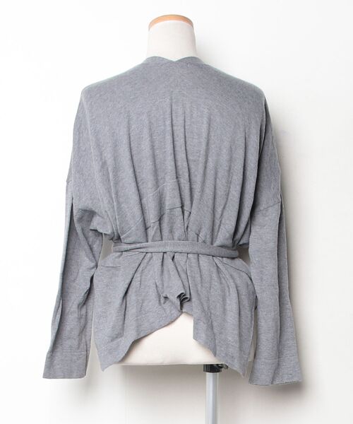 「ZUCCa」 ニットカーディガン M size グレー レディース_画像2