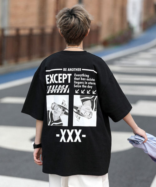 「neos」 「ACQUIESCE」半袖Tシャツ LARGE ブラック メンズ_画像2