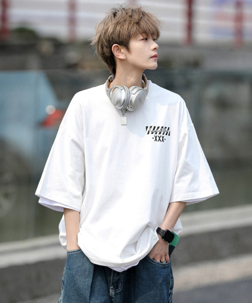 「neos」 「ACQUIESCE」半袖Tシャツ LARGE ブラック メンズ_画像7