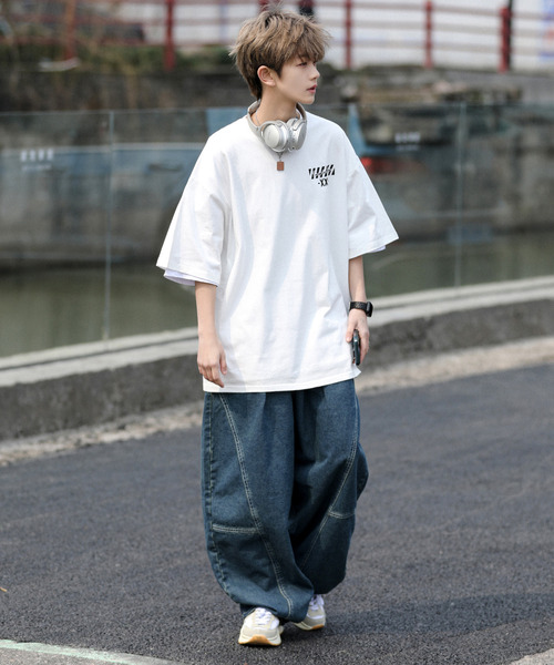 「neos」 「ACQUIESCE」半袖Tシャツ LARGE ブラック メンズ_画像8