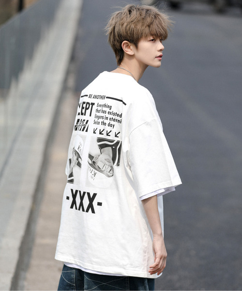 「neos」 「ACQUIESCE」半袖Tシャツ LARGE ブラック メンズ_画像9