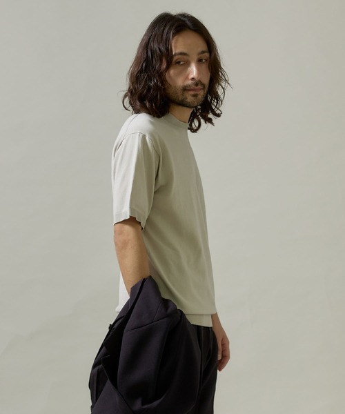 「URBAN RESEARCH DOORS」 半袖ニット MEDIUM アイボリー メンズ_画像6