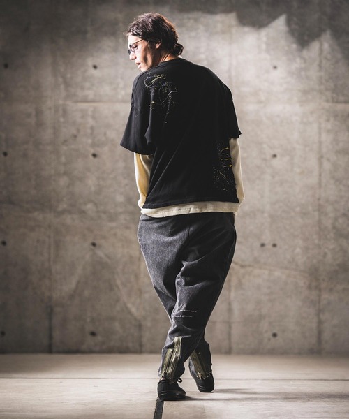 「GLIMCLAP」 デニムパンツ M ブラック メンズ_画像9