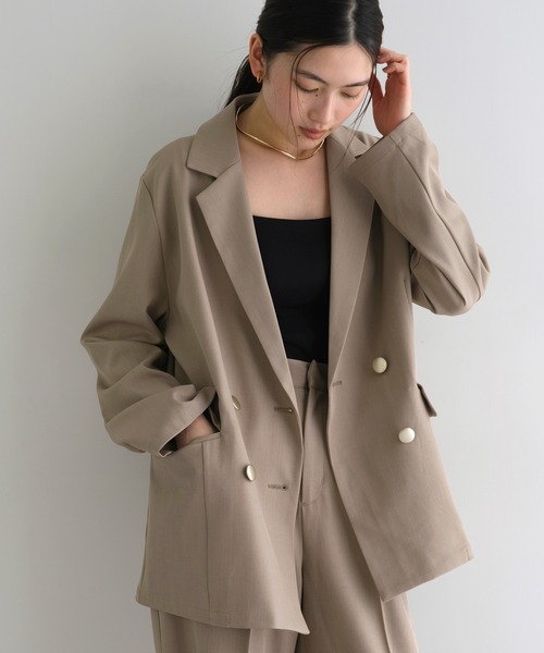 andme（アンドミー） ジャケット テーラードジャケット 金ボタンダブル