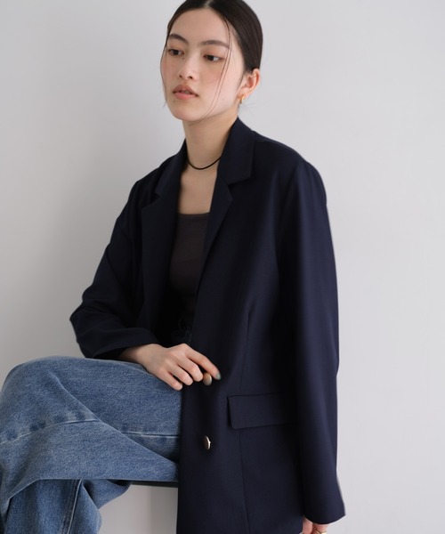 andme（アンドミー） ジャケット テーラードジャケット 金ボタンダブル