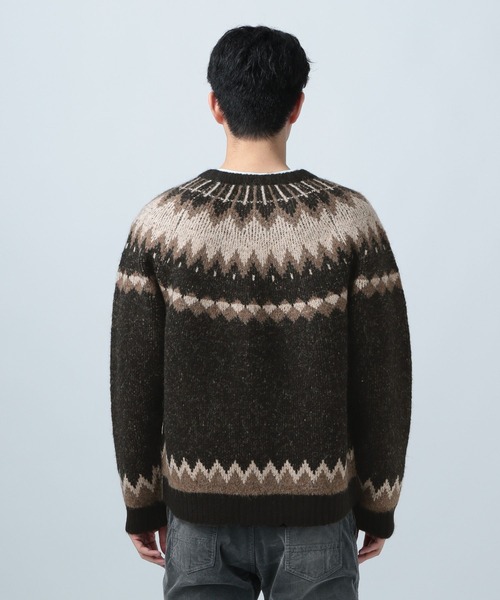 「BAYFLOW」 ニットカーディガン MEDIUM ブラック メンズ_画像4