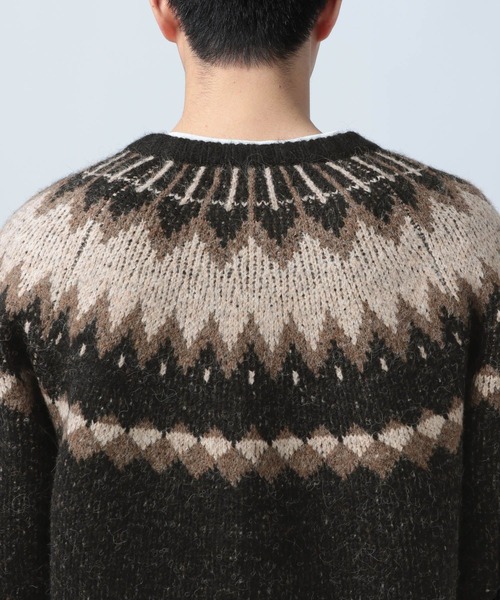 「BAYFLOW」 ニットカーディガン MEDIUM ブラック メンズ_画像8