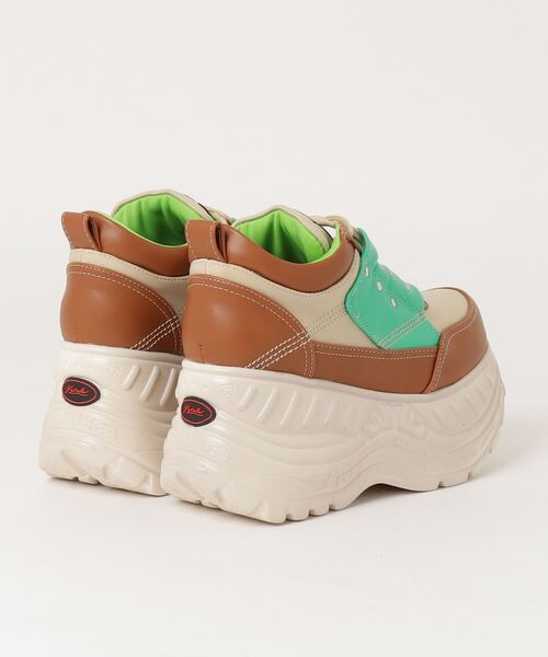 「YOSUKE」 ローカットスニーカー 23.5cm ブラック×パープル レディース_画像2