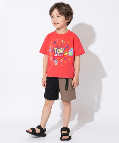 ヴィンテージ 古着　キッズ トイ・ストーリー Tシャツ 赤 Disney（ディズニー） tシャツ トイ・ストーリー 刺繍ロゴTシャツ