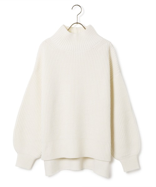 「MADEMOISELLE ROPE'」 長袖ニット 38 パープル系その他 レディース_画像9