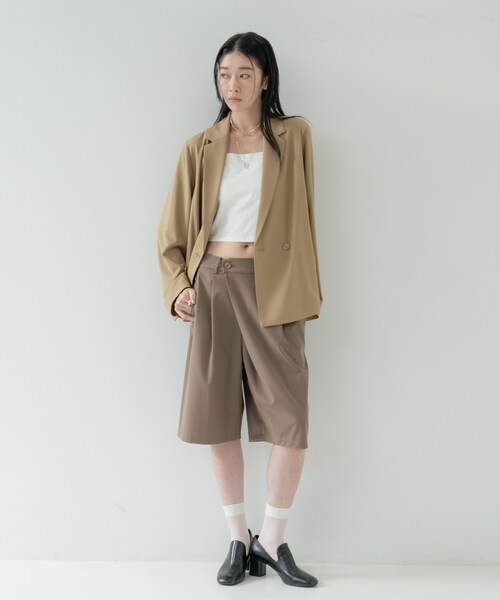 INDIVI GALLEST ハーフパンツ パンツ バミューダパンツ「セットアップ
