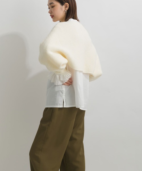 「terrace」 長袖ニット MEDIUM オフホワイト レディース_画像7
