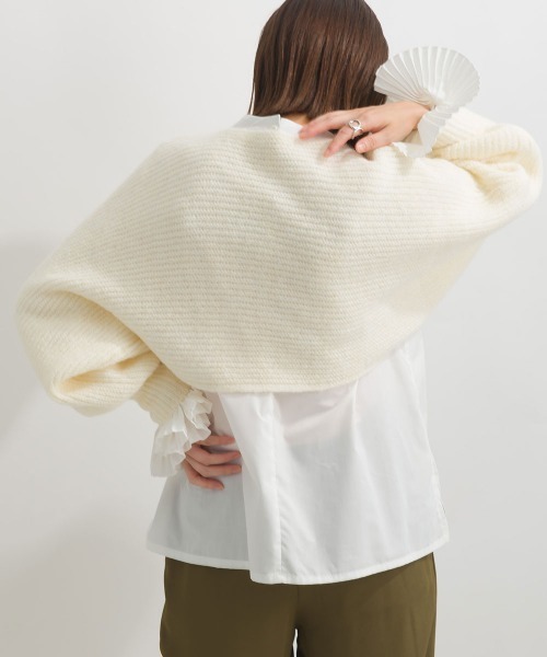 「terrace」 長袖ニット MEDIUM オフホワイト レディース_画像8