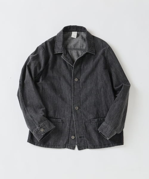 デニムジャケット gジャン SEYA.(セヤ) 別注 DOCK JACKET LINEN DENIM メンズ レディースの画像