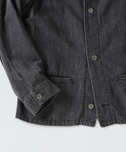 デニムジャケット gジャン SEYA.(セヤ) 別注 DOCK JACKET LINEN DENIM メンズ レディースの画像