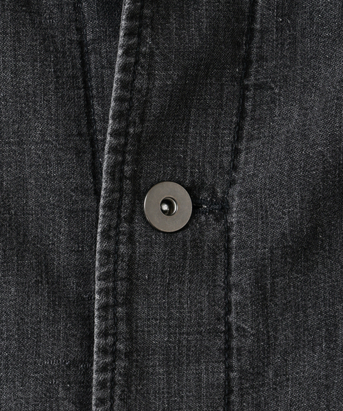 デニムジャケット gジャン SEYA.(セヤ) 別注 DOCK JACKET LINEN DENIM メンズ レディースの画像