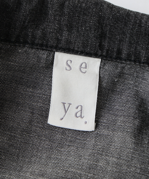 デニムジャケット gジャン SEYA.(セヤ) 別注 DOCK JACKET LINEN DENIM メンズ レディースの画像