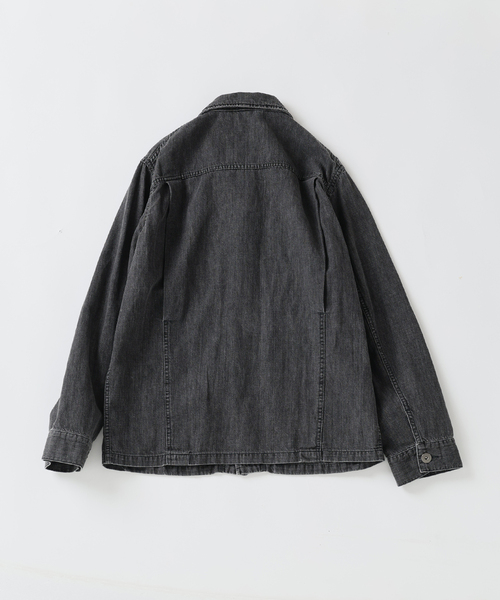 デニムジャケット gジャン SEYA.(セヤ) 別注 DOCK JACKET LINEN DENIM メンズ レディースの画像