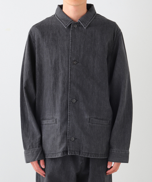 デニムジャケット gジャン SEYA.(セヤ) 別注 DOCK JACKET LINEN DENIM メンズ レディースの画像