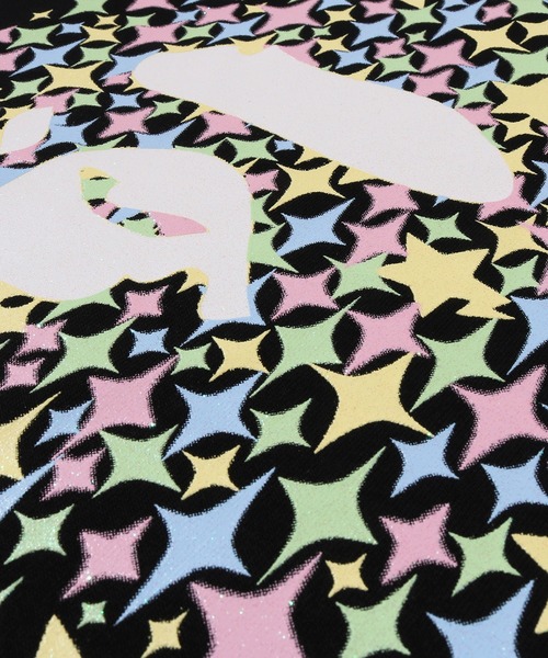 トップス APE BLING STAR GLITTER APE HEAD TEE A BATHING APE（アベイシングエイプ） tシャツ 半袖 BLING STAR