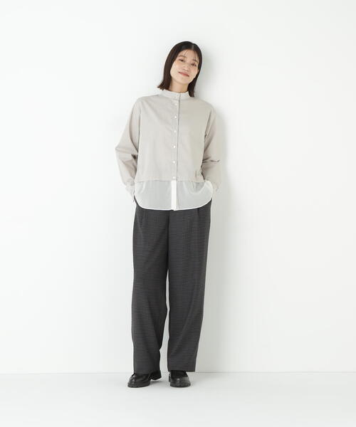 「human woman」 パンツ SMALL チャコールグレー レディースの画像