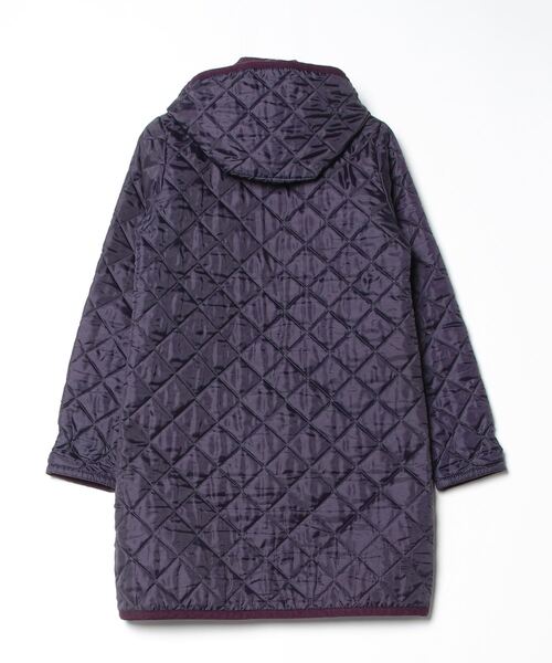 「LAVENHAM」 ノーカラージャケット 40 パープル レディース_画像2