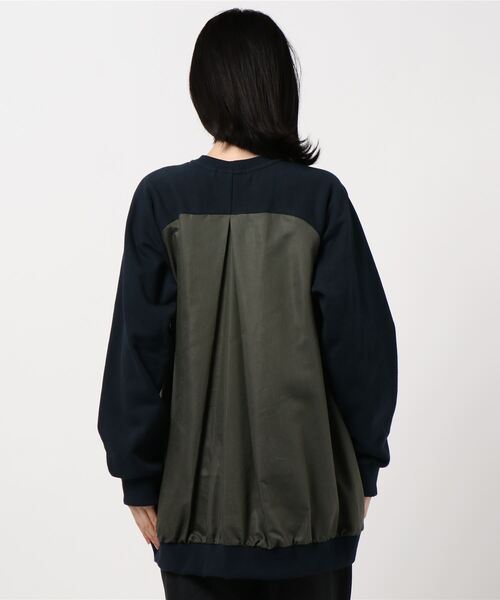 「ZUCCa」 スウェットカットソー M size ネイビー レディース_画像4