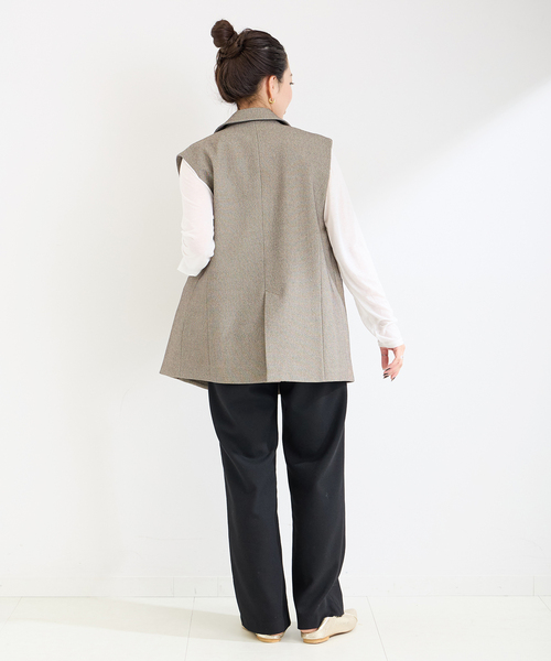 「B.C STOCK」 「Simplicite」イージーパンツ FREE ブラック レディース_画像4