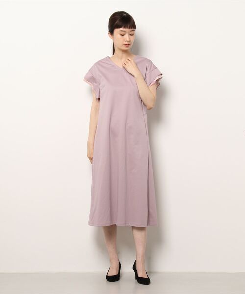 BLUE LABEL CRESTBRIDGE 半袖ワンピース 36 BLUE LABEL CRESTBRIDGE（ブルーレーベルクレストブリッジ） 半袖