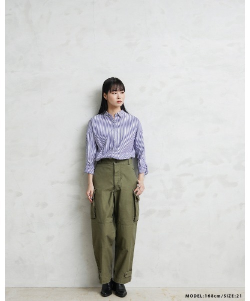 「WAIPER.inc」 カーゴパンツ 13 オリーブ メンズ_画像9