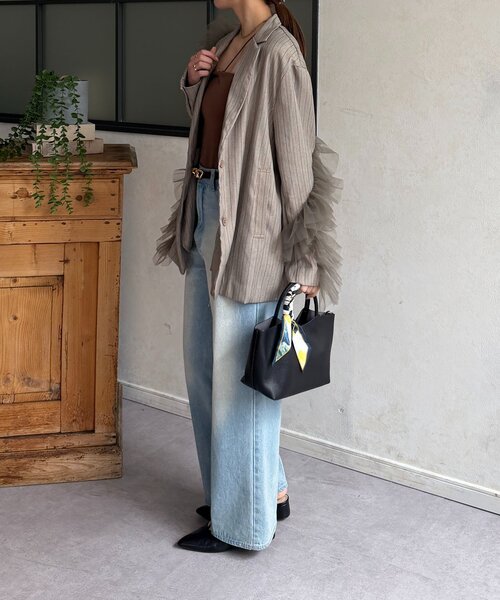 Thevon（ゼヴォン） トートバッグ スカーフ付き2WAYボストンバッグ 