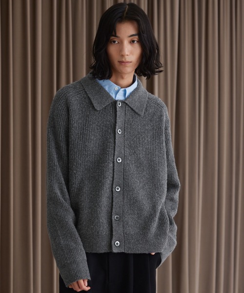 「LUENNA」 長袖Tシャツ M ダークブラウン メンズ_画像4