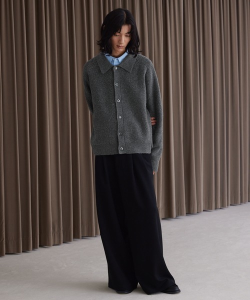 「LUENNA」 長袖Tシャツ M ダークブラウン メンズ_画像8