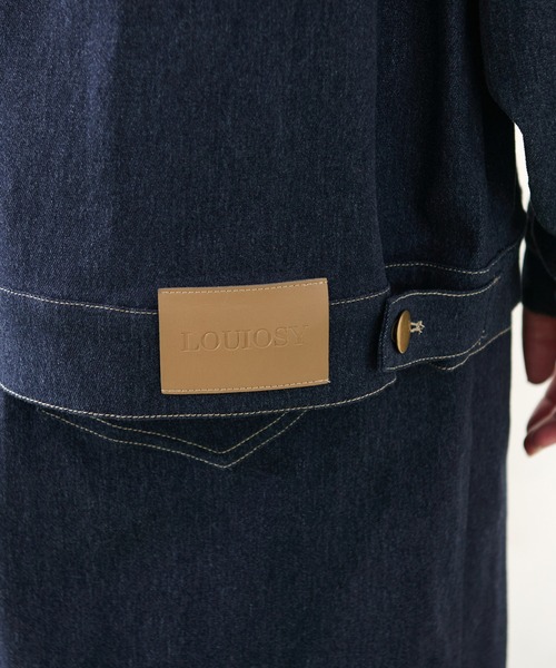 「Louiosy」 デニムジャケット 4L インディゴブルー レディース_画像9