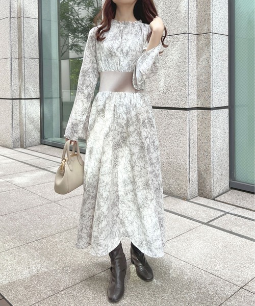 「apres jour」 長袖ワンピース X-LARGE アイボリー レディース_画像7