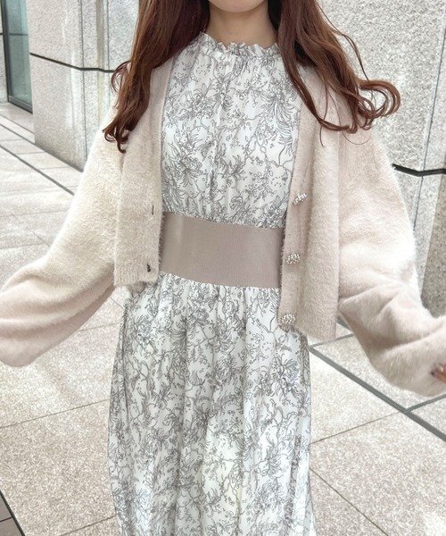 「apres jour」 長袖ワンピース X-LARGE アイボリー レディース_画像8