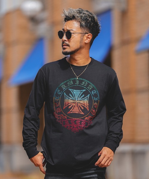 adamsJUGGLER（アダムスジャグラー） 長袖Tシャツ M ブラック メンズ
