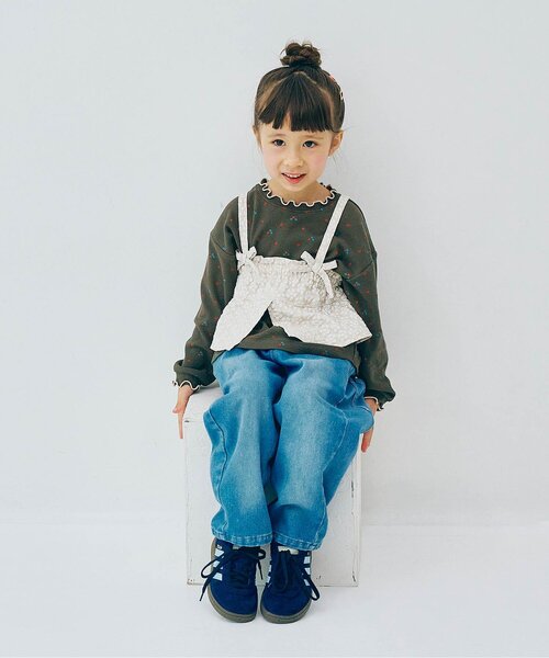 「p.premier」 「KIDS」ノースリーブトップス 120 ベージュ キッズ_画像4