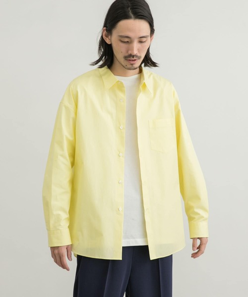 「THOMAS MASON」 長袖シャツ LARGE ベージュ メンズ_画像9