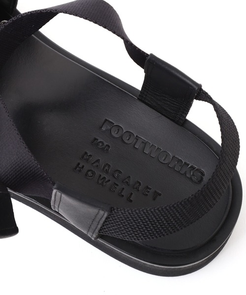 サンダル FOOTWORKS FOR MARGARET HOWELL STRAP SANDALS レディースの画像