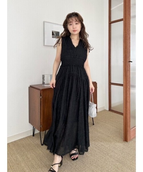 LILY BROWN（リリーブラウン） ノースリーブワンピース ONE SIZE