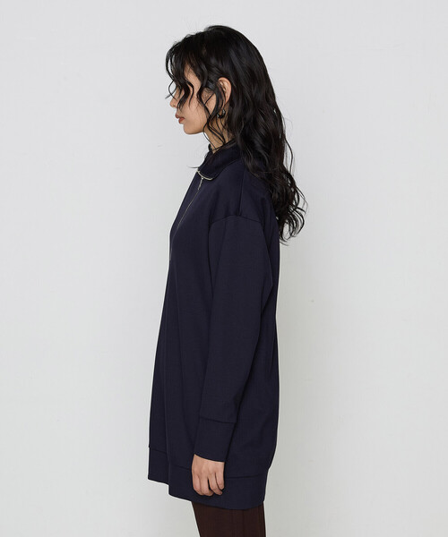「COMME CA」 長袖カットソー FREE ネイビー レディース_画像8