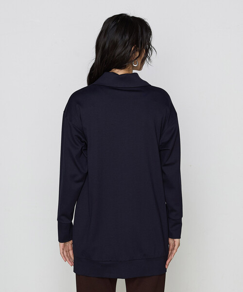 「COMME CA」 長袖カットソー FREE ネイビー レディース_画像9