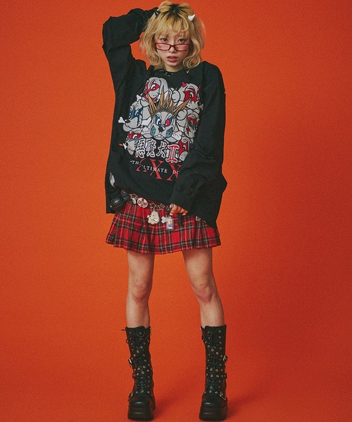 「GALFY」 長袖Tシャツ X-LARGE スミクロ メンズ_画像3
