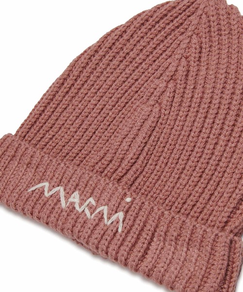 ★新年限定価格★【MARNI】刺繍ロゴ リブ ニット帽 ニットキャップ MARNI（マルニ） ニット帽 ニットキャップ 入学式 Kids ＆ Junior ロゴ
