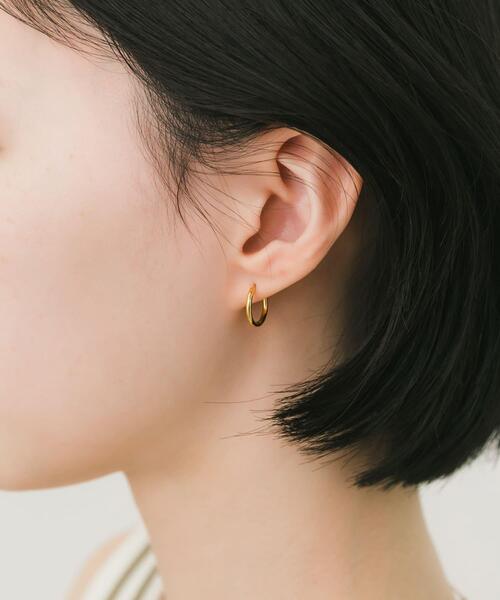 ポメころび❤️ サージカルフープイヤリング SMELLY（スメリー） ピアス ステンレスフープピアス13mm レディース