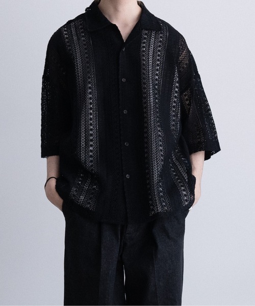 「Casper John」 半袖シャツ SMALL ベージュ メンズ_画像2